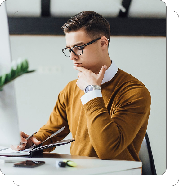 UX wireframing on table